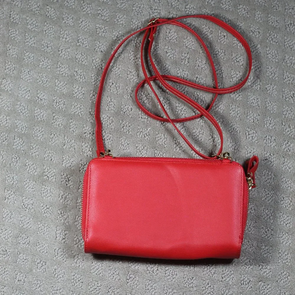 NWOT Baellerry Show You Red Crossbody Wallet